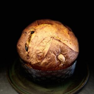 Panettone integrale, scorza d’arancia e cioccolato